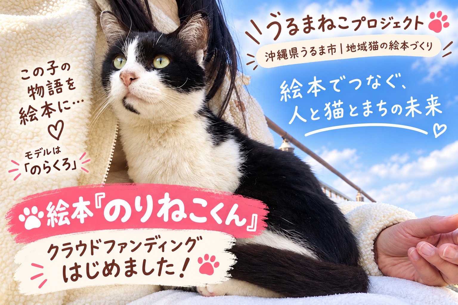 のらくろの写真。絵本でつなぐ、人と猫とまちの未来。絵本『のりねこくん』クラウドファンディングはじめました！
